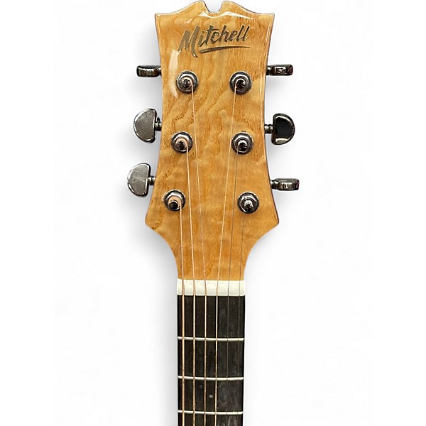 Used Mitchell MX430QAB Natural Acoustic Electric Guitar