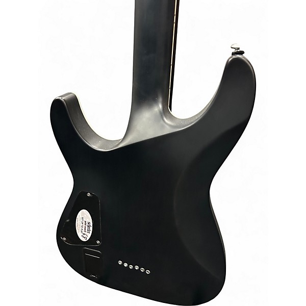 Used Schecter Guitar Research C1 Platinum Trans Black Solid Body Electric Guitar