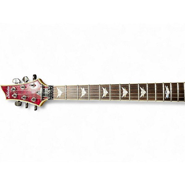 Used Schecter Guitar Research Omen Extreme 6 Floyd Rose Black Cherry Solid Body Electric Guitar