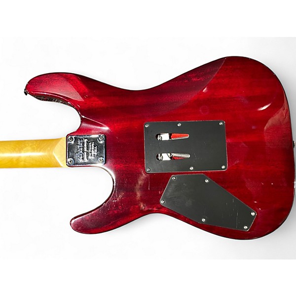 Used Schecter Guitar Research Omen Extreme 6 Floyd Rose Black Cherry Solid Body Electric Guitar