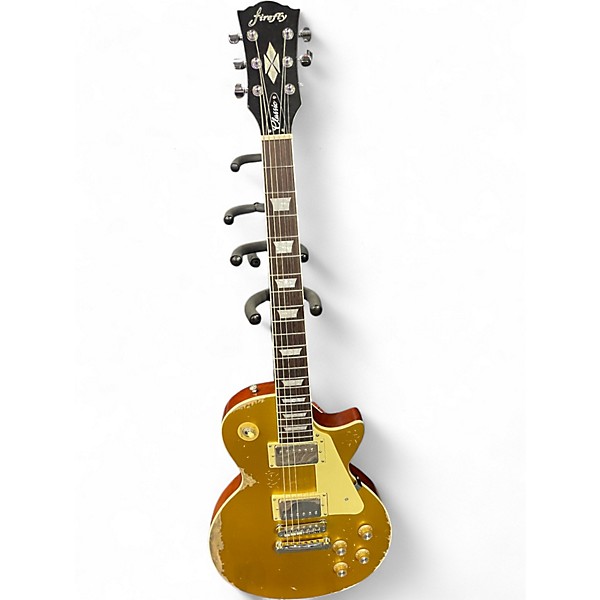 Used Firefly FFLP RELIC Gold Top Solid Body Electric Guitar