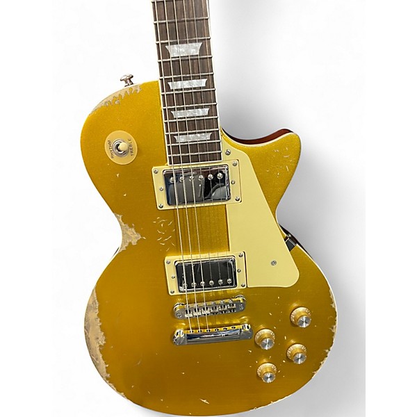 Used Firefly FFLP RELIC Gold Top Solid Body Electric Guitar