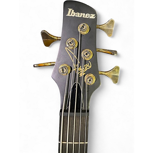 Used Ibanez K5 Fieldy Signature 5 String Walnut Electric Bass Guitar