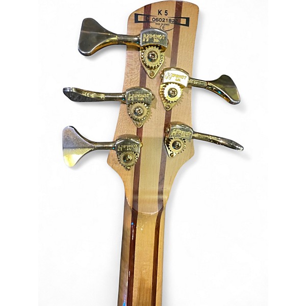 Used Ibanez K5 Fieldy Signature 5 String Walnut Electric Bass Guitar