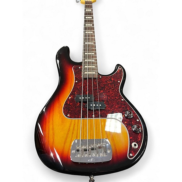 Used G&L Tribute LB100 3 Color Sunburst Electric Bass Guitar