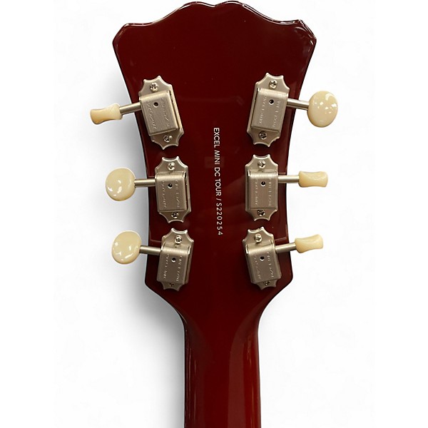 Used D'Angelico Excel Mini DC Tour Wine Red Hollow Body Electric Guitar