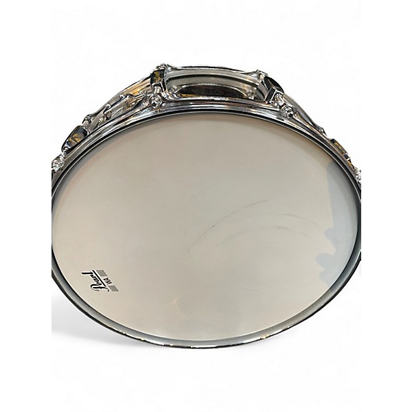 Used Pearl 14in Educational Snare Kit with Rolling Cart Chrome Drum