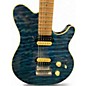 Used Sterling by Music Man Sub AX3 Axis Blue Matteo Solid Body Electric Guitar