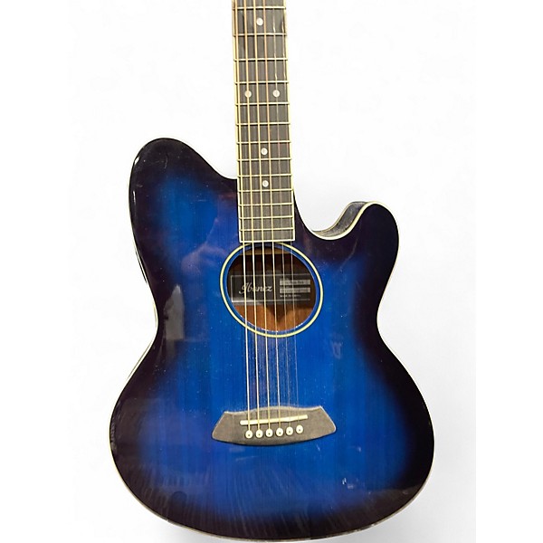 Used Ibanez TCY10E Talman Blue Acoustic Electric Guitar