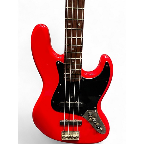 Used ESP 400 SERIES JAZZ BASS Candy Apple Red Electric Bass Guitar