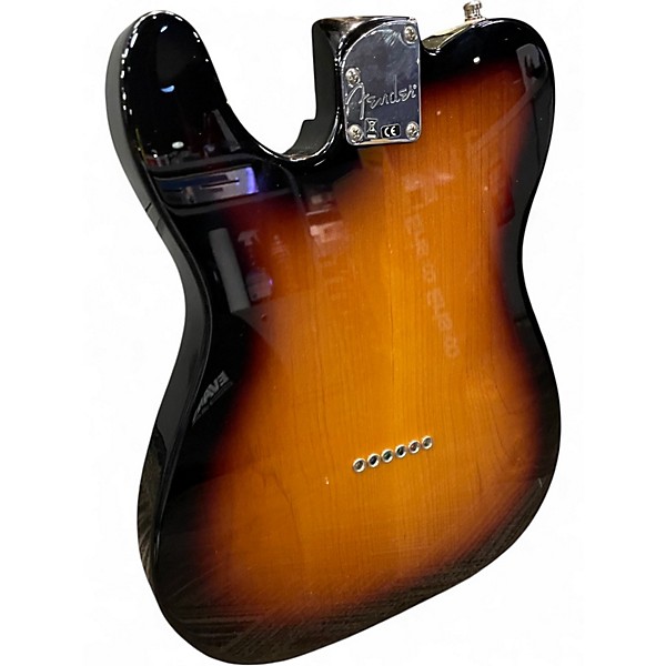 Used Fender Deluxe Nashville Telecaster 2 Tone Sunburst Solid Body Electric Guitar