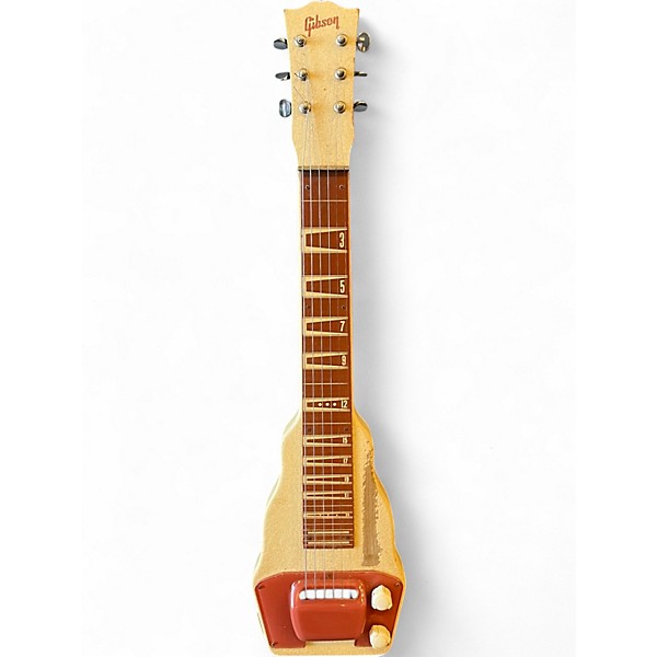 Vintage 1950s Gibson BR9 Lapsteel Antique White Lap Steel
