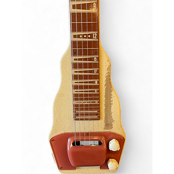 Vintage 1950s Gibson BR9 Lapsteel Antique White Lap Steel