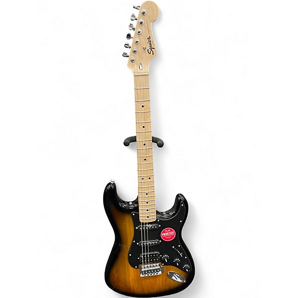Used Squier SONIC STRATOCASTER HSS 2 Color Sunburst Solid Body Electric Guitar