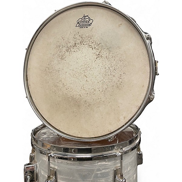 Used Ludwig 5 Piece rocker Pearl White Drum Kit
