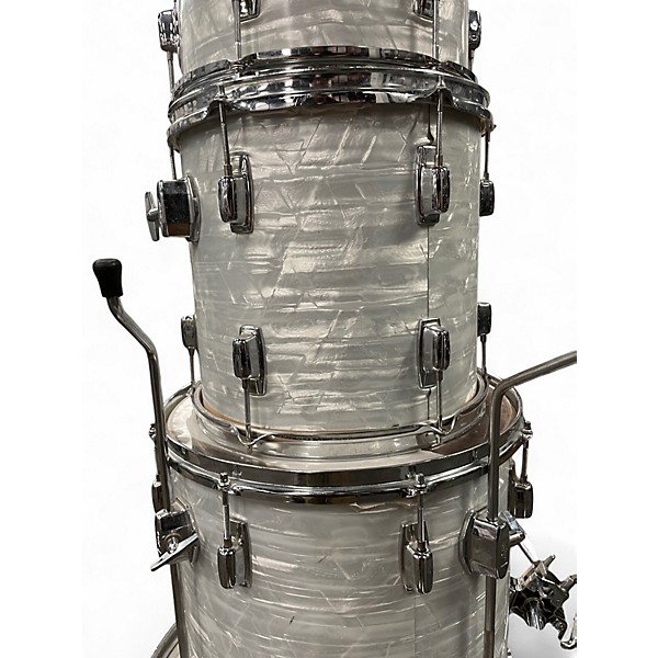 Used Ludwig 5 Piece rocker Pearl White Drum Kit