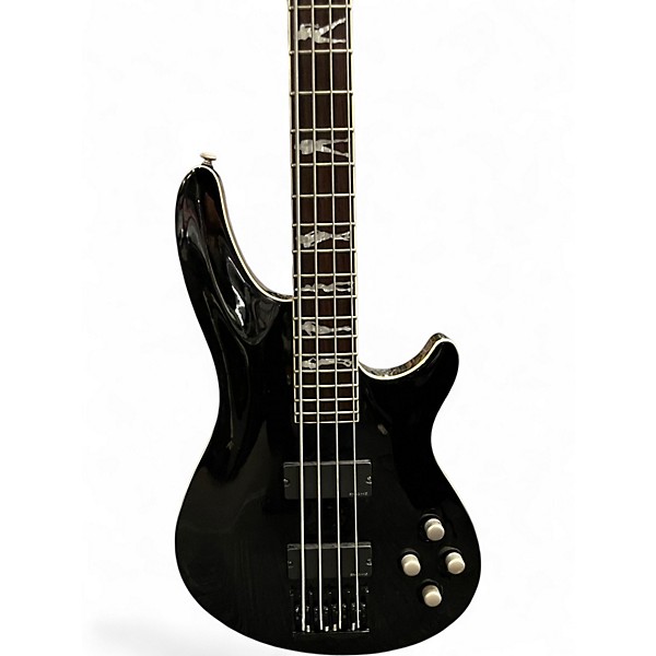 Used Schecter C4-XXX Black Electric Bass Guitar