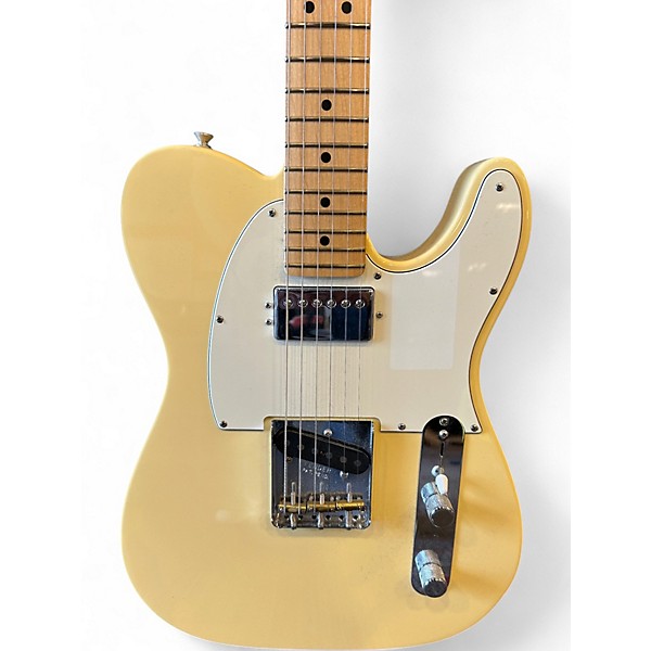 Used Fender American Performer Telecaster Hum Vintage White Solid Body Electric Guitar