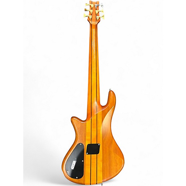 Used Schecter Guitar Research studio 6 2 Tone Sunburst Electric Bass Guitar