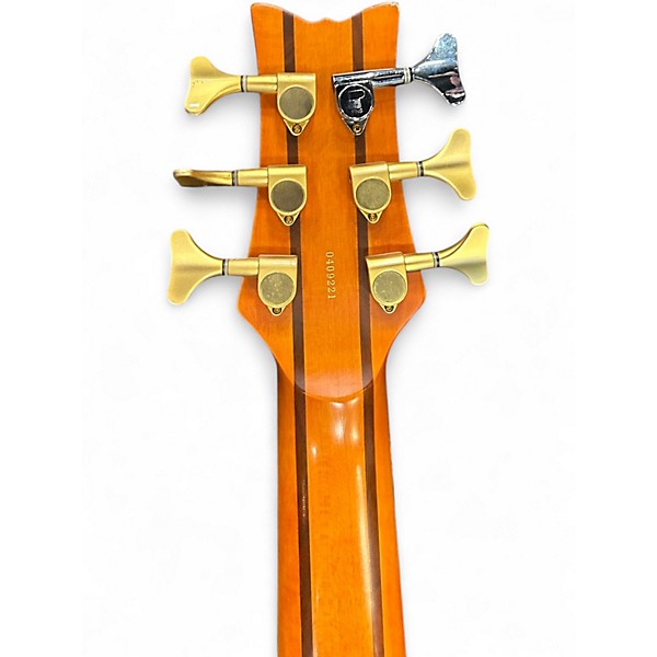 Used Schecter Guitar Research studio 6 2 Tone Sunburst Electric Bass Guitar