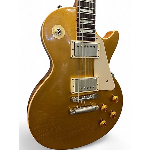 Used Gibson FACTORY AGED LES PAUL R8 Gold Top Solid Body Electric Guitar