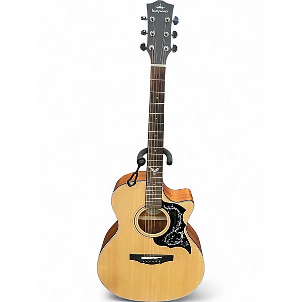 Used Kepma FGA1-130A Natural Acoustic Electric Guitar