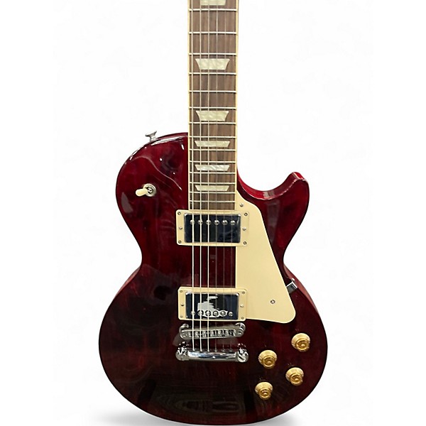 Used Gibson Les Paul Studio Trans Red Solid Body Electric Guitar