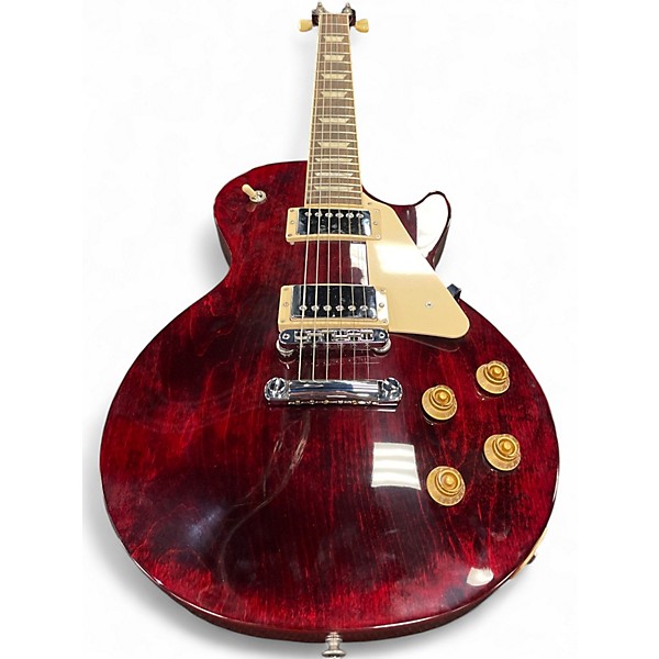 Used Gibson Les Paul Studio Trans Red Solid Body Electric Guitar