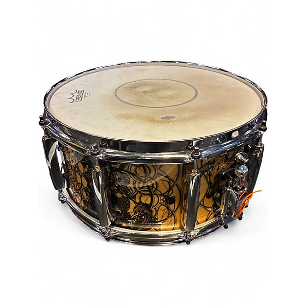 Used Pearl 6.5in Pearl Professional Series Maple Black and Gold Drum