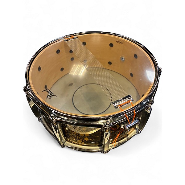 Used Pearl 6.5in Pearl Professional Series Maple Black and Gold Drum