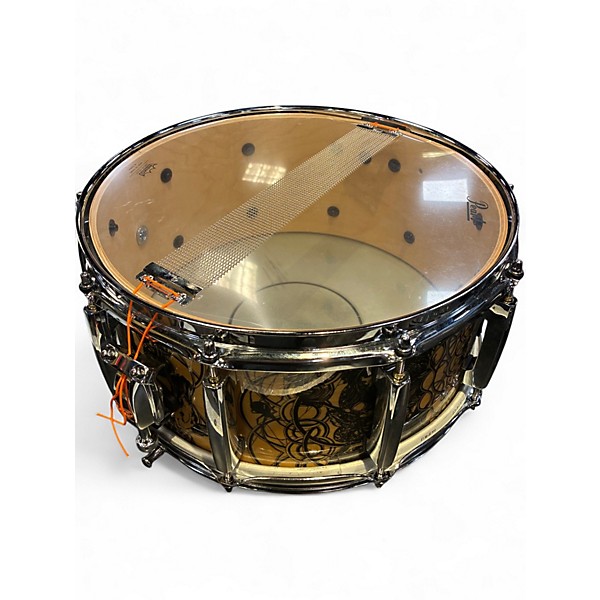 Used Pearl 6.5in Pearl Professional Series Maple Black and Gold Drum