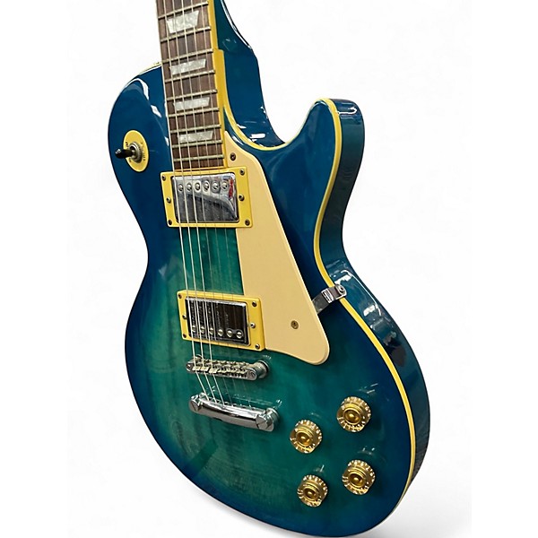 Used 1997 Epiphone les paul Blue Burst Solid Body Electric Guitar