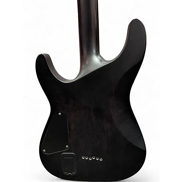 Used Schecter Guitar Research C1 Platinum Trans Black Solid Body Electric Guitar