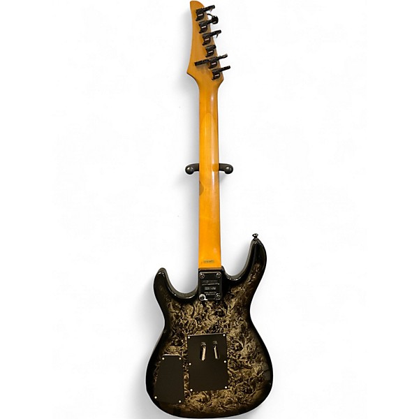 Used Washburn KC70V Black and Silver Solid Body Electric Guitar