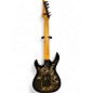 Used Washburn KC70V Black and Silver Solid Body Electric Guitar
