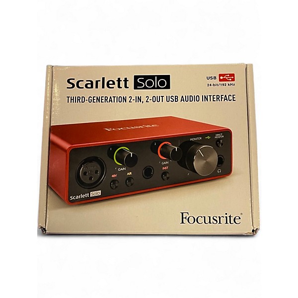 Used Focusrite Scarlett Solo Gen 3 Audio Interface