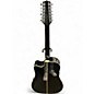 Used Takamine EF381C Black 12 String Acoustic Electric Guitar