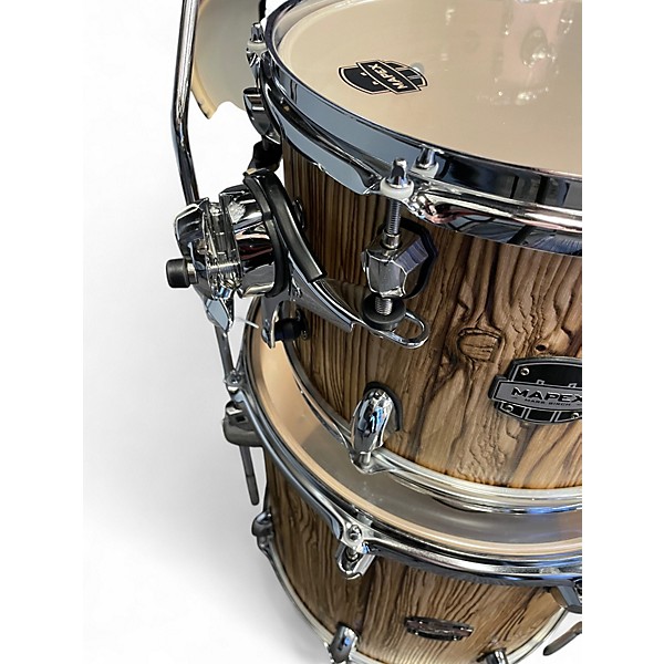 Used Mapex 5 Piece limited edition Mars Series 5 piece Driftwood Chrome Chrome Drum Kit