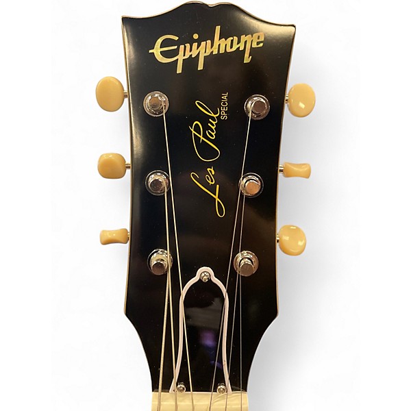 Used Epiphone Inspired by Gibson Les Paul Special double cut TV Yellow Solid Body Electric Guitar