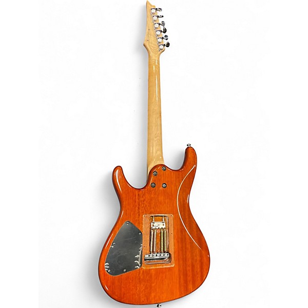Used Ibanez SA260QM Orange Solid Body Electric Guitar