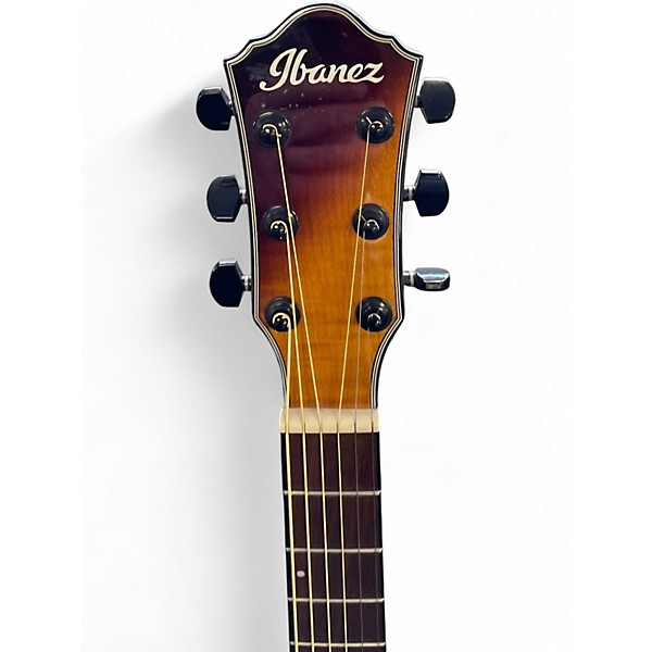 Used Ibanez aewc32fm Natural Acoustic Electric Guitar