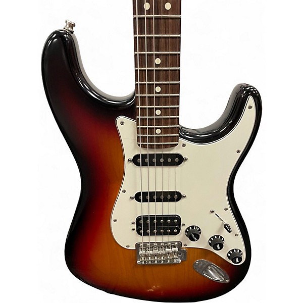 Used Fender Highway One HSS Stratocaster 3 Color Sunburst Solid Body Electric Guitar