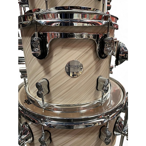 Used PDP by DW 4 Piece Concept Series TWISTED IVORY Drum Kit