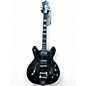 Used Hagstrom Viking Deluxe Black Hollow Body Electric Guitar thumbnail