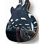 Used Hagstrom Viking Deluxe Black Hollow Body Electric Guitar