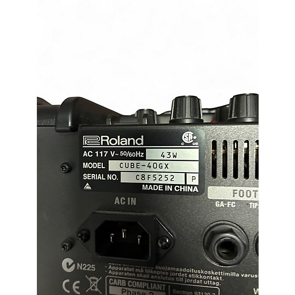 Used Roland Cube 40GX 40W 1x10 Guitar Combo Amp