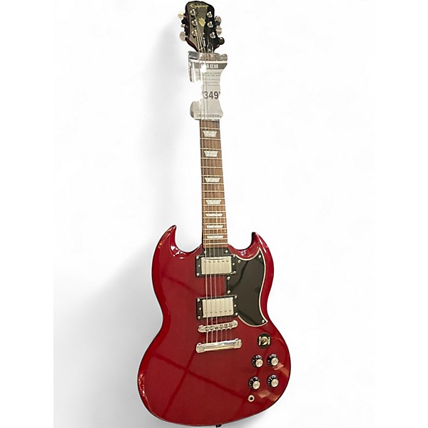 Used Epiphone SG Cherry Solid Body Electric Guitar