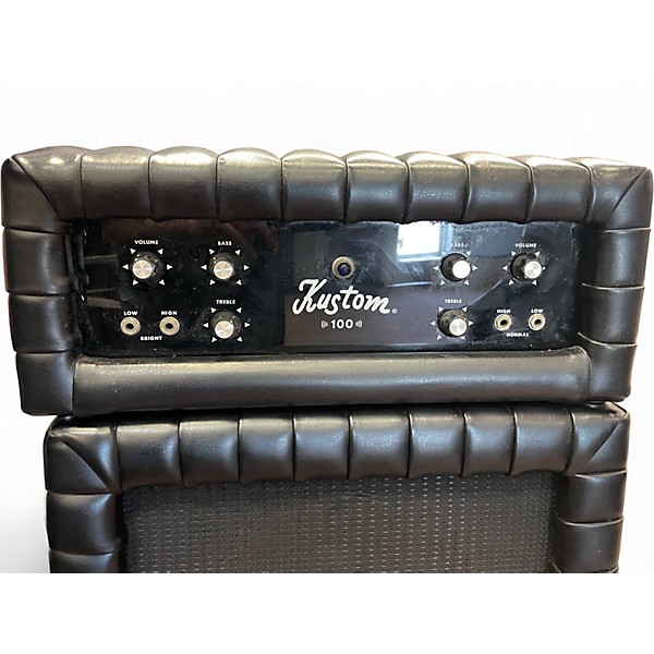 Used Kustom Kustom 100 with 2x10 cab Bass Stack