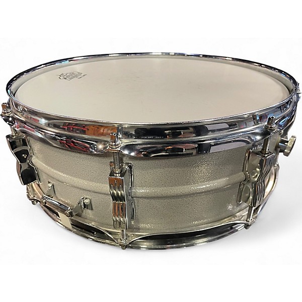 Vintage 1980s Ludwig 5X14 Acrolite Snare Silver Drum