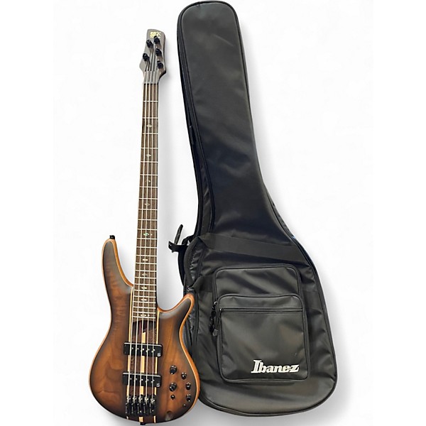 Used Ibanez premium sr1355b Sunburst Electric Bass Guitar